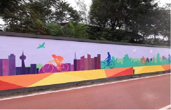 宾阳墙体彩绘-围墙