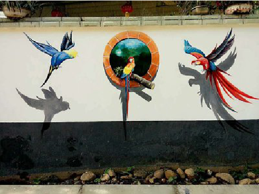 宾阳视觉错位-3D墙绘设计