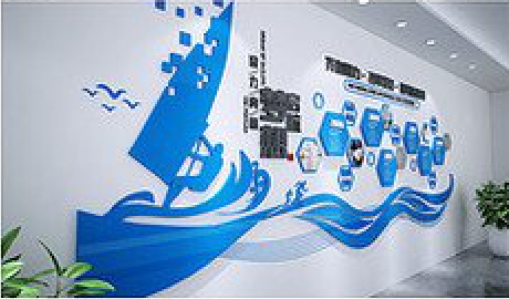 宾阳海浪主题文化墙如何设计？