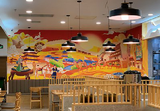 宾阳商业空间彩绘介绍。