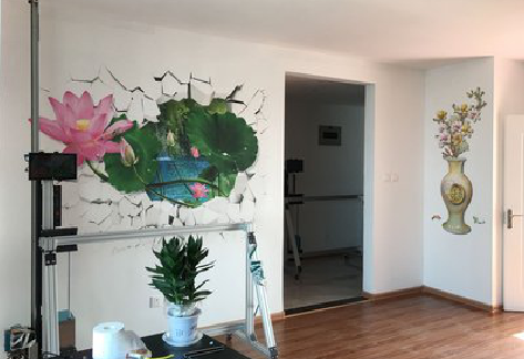 宾阳墙体彩绘相比墙纸的优势。